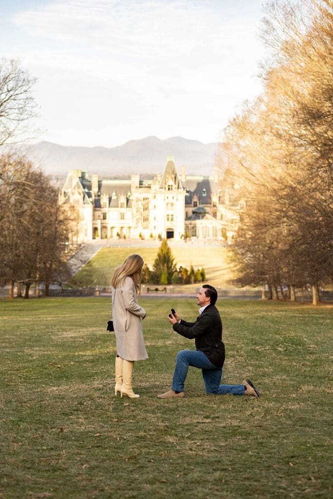 How to Plan the Perfect Marriage Proposal at the Biltmore Estate ; Love in Color Photo and Video ; Asheville NC wedding photographer
